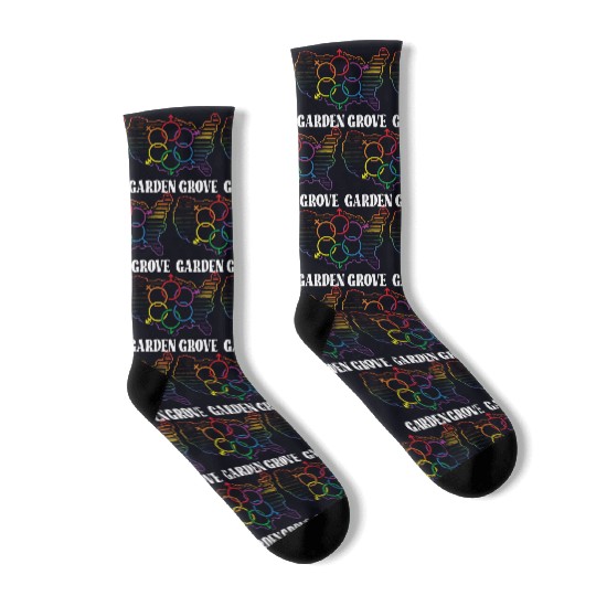 Garden Grove Pride Month Pride Flag LGBT Community Socks