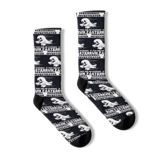 Ghost Hunting Paranormal Investigator Socks