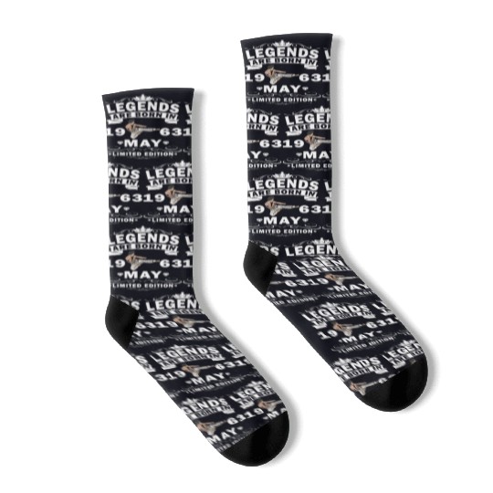 Karate Fighter Fighter Birthday May 1963 MMA Socks