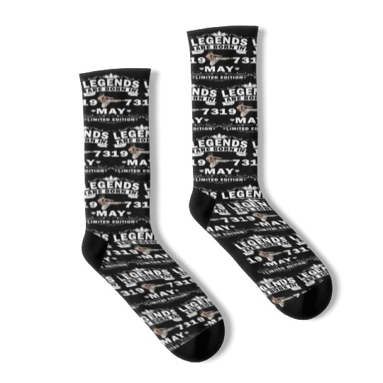 Karate Fighter Fighter Birthday May 1973 MMA Socks