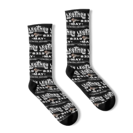 Karate Fighter Fighter Birthday May 1983 MMA Socks