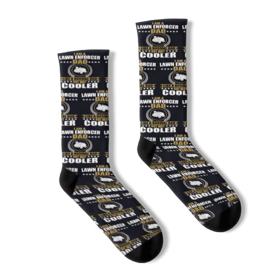 Lawn Enforcement Dad Gardening Father's Day Socks