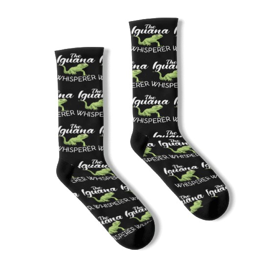The Iguana Whisperer Reptile Animal Lover Lizard Socks
