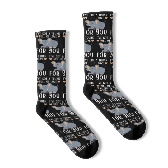 Elephant Lover Wildlife Animal Zoo Zookeeper Socks
