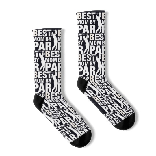 Best Mom By Par Mom Mother'S Day Golf Golfer Socks