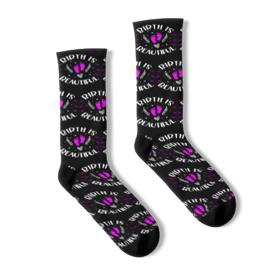 Doula Midwifery Birth Childbirth Pregnancy Midwife Socks