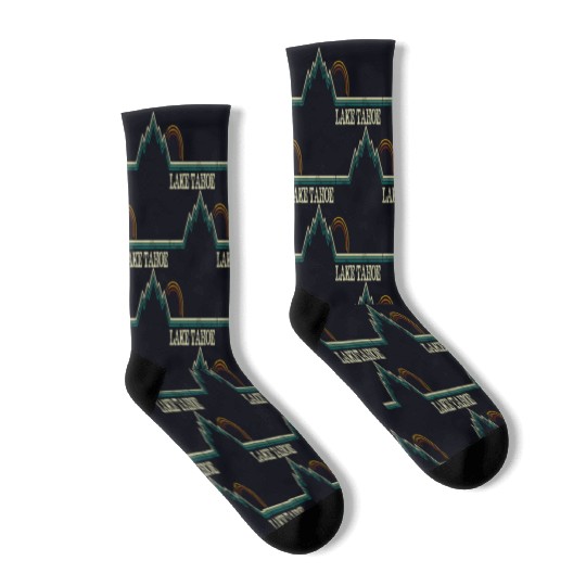 Summer Lake Tahoe California Socks