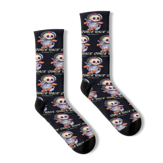 Skeleton Alien Race Socks
