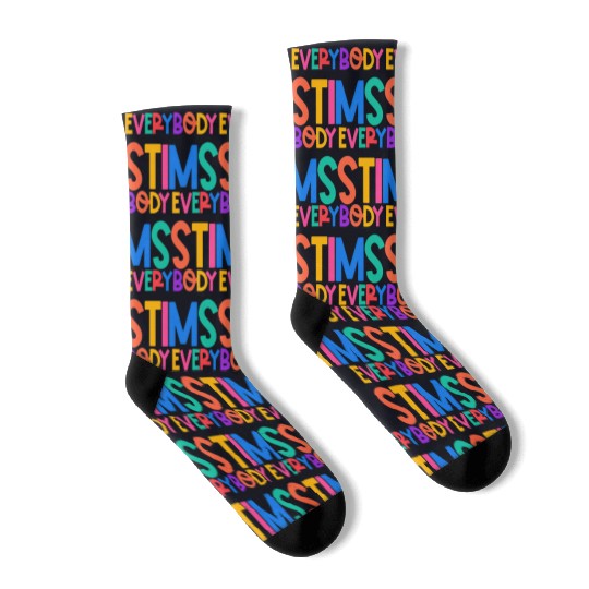 Everybody Stims Autism Special Ed Teacher Social Socks