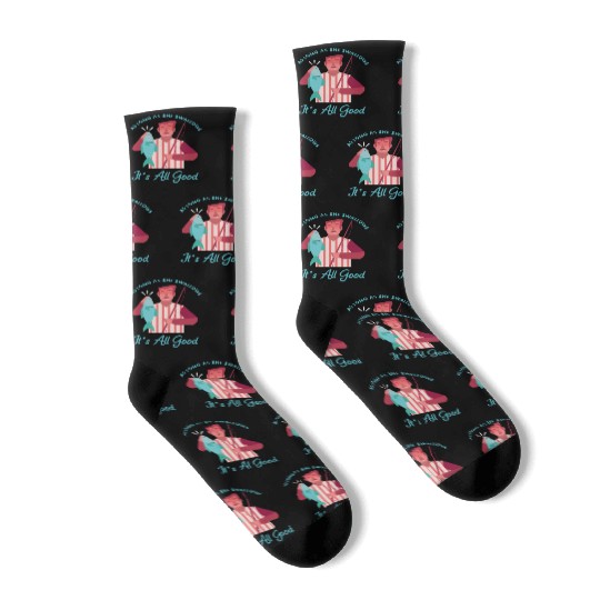 Novelty Fisherman Lake Fishermen Gift Long As She Socks