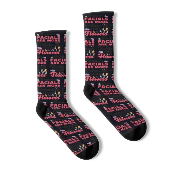 Cute Licensed Esthetician Skincare Socks