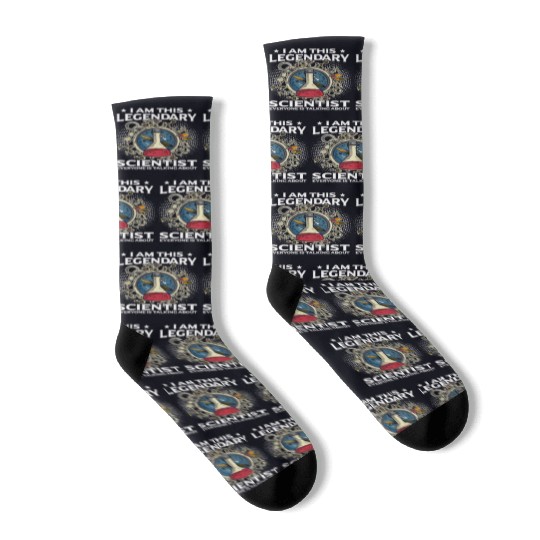 Science Teacher Physics Chemistry Funny scientist Socks