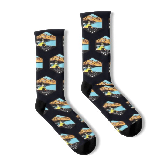 Glacier national park Socks