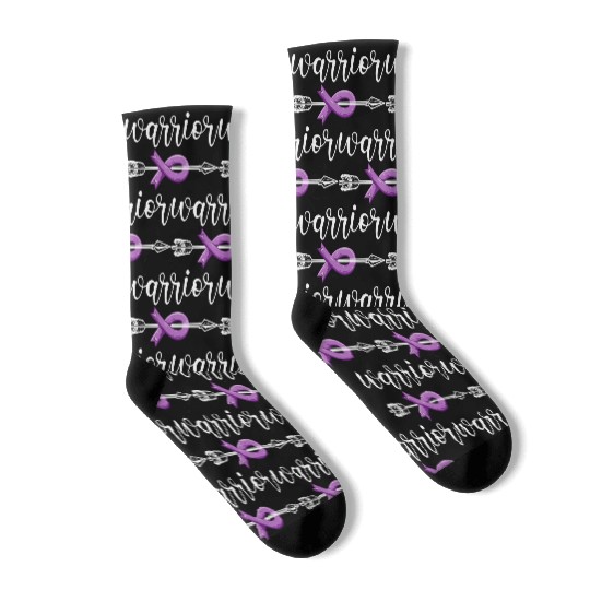 Pancreatic Cancer Warrior Awareness Believe Socks