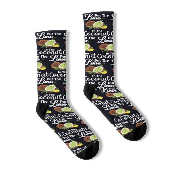 Put The Lime In The Coconut Summer Casual Socks