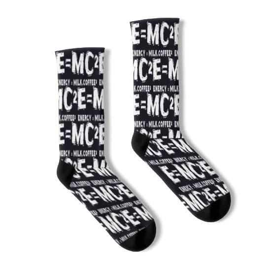 Physics Teacher Student E Mc2 Socks