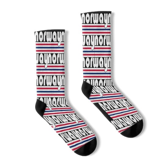 Norwegian Norway Flag Country Socks