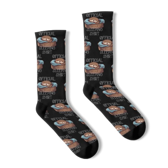 Official sleeping pajama Socks sea otter