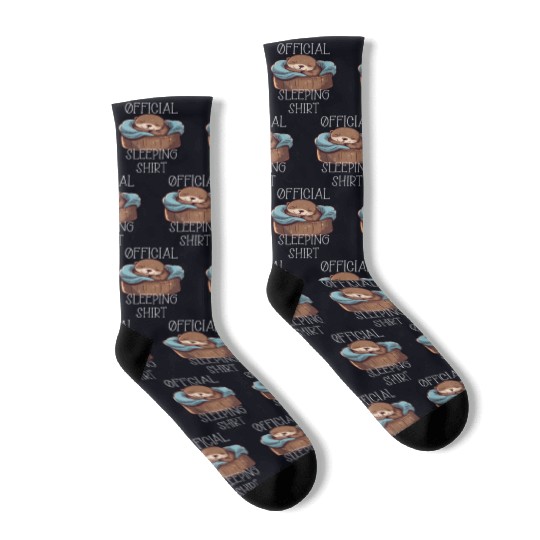 Official sleeping pajama Socks sea otter