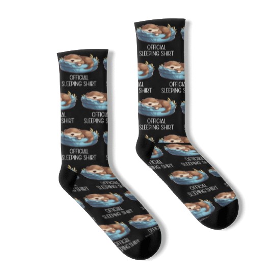 Official sleeping pajama Socks sea otter