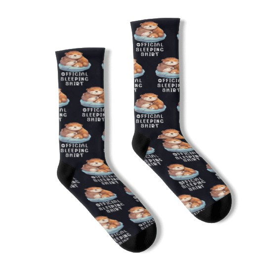 Official sleeping pajama Socks sea otter