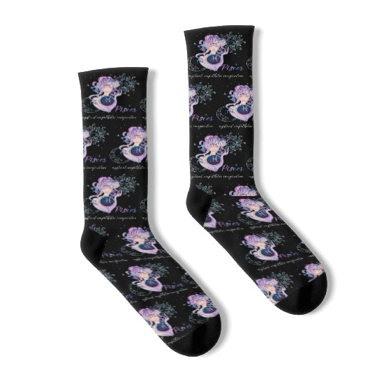 Pisces Zodiac Sign Pisces Horoscope Astrology Socks