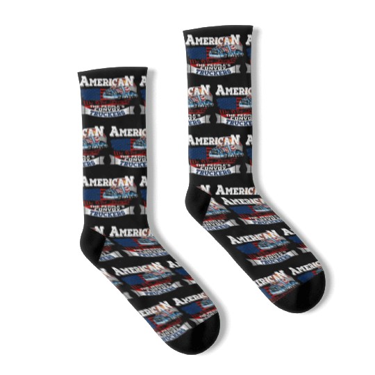 The People'S Convoy 2022 Usa Truck Driver Freedom Socks