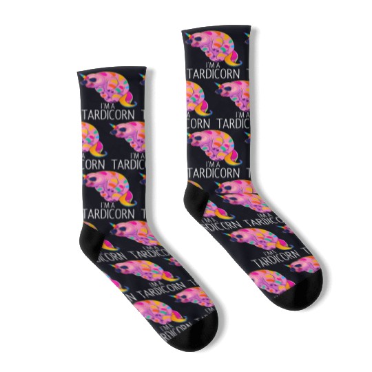 Water Bear Unicorn Tardigrade Science Microbiology Socks