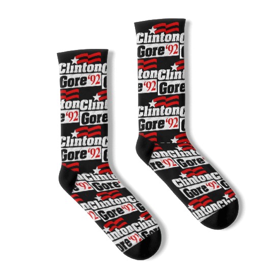 Clinton Gore Bill Clinton 92 Elect Socks