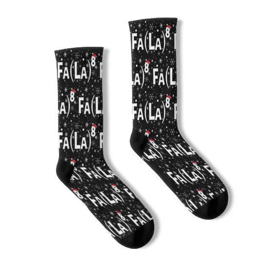 Fa La 8 Math Teacher Fa La La Socks