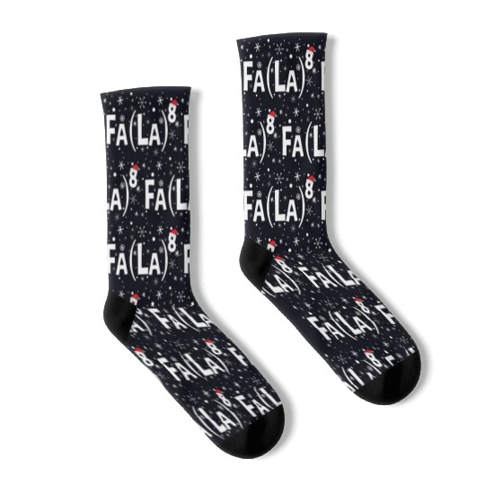 Fa La 8 Math Teacher Fa La La Socks