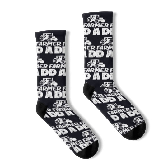 Farmer Dad Funny Dad Gifts Graphic Tees For Men Socks