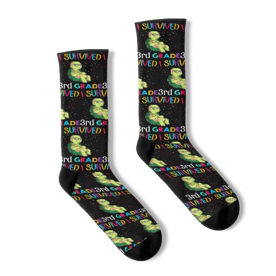 Turtle 4th Grade Boys Back to School Teacher Outfi Socks