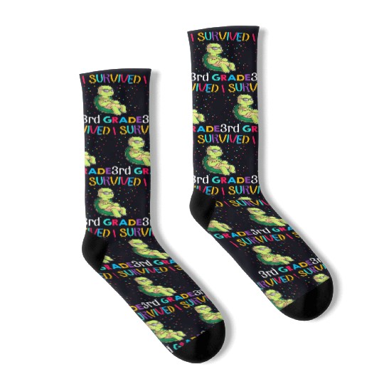 Turtle 4th Grade Boys Back to School Teacher Outfi Socks