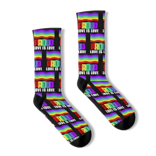 Proud LGBT Socks Love is Love Socks Gay Pride