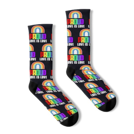 Proud LGBT Socks Love is Love Socks LGBT Pride