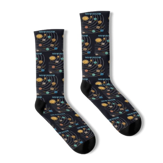 Our Solar System Science Education Socks