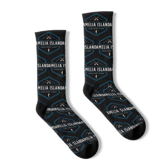 Amelia Island Florida Beach Socks