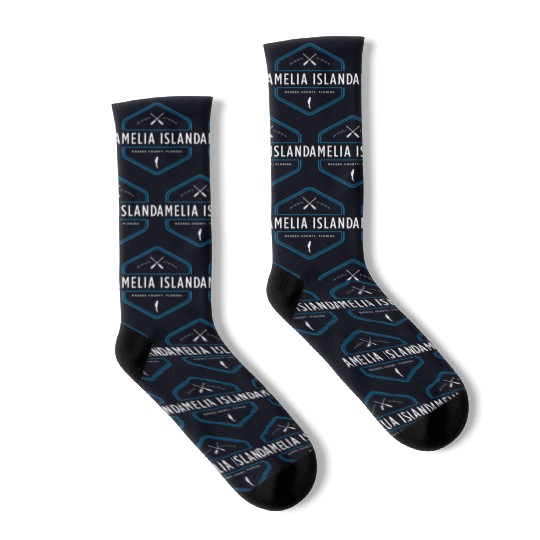 Amelia Island Florida Beach Socks