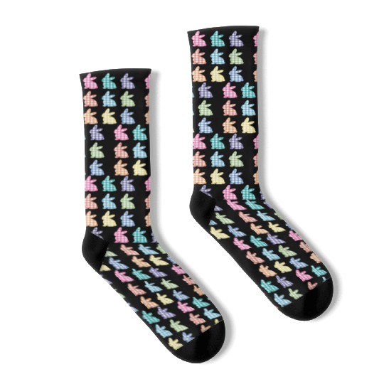 Easters For Plaid Easter Bunny Gingham Socks