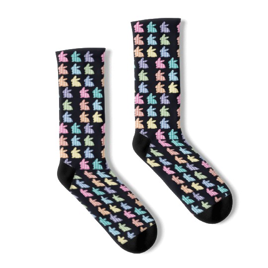 Easters For Plaid Easter Bunny Gingham Socks