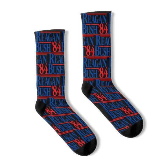 Reagan Bush '84 Republican Socks