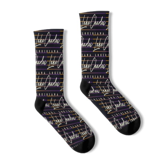 Lake Charles Louisiana Style Socks