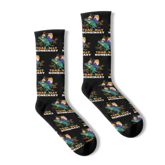 Toad-Ally Nonbinary Socks