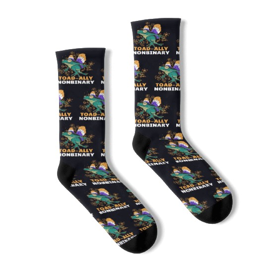 Toad-Ally Nonbinary Socks