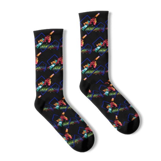 Colorful Shakuhachi Japanese Bamboo Flute Socks