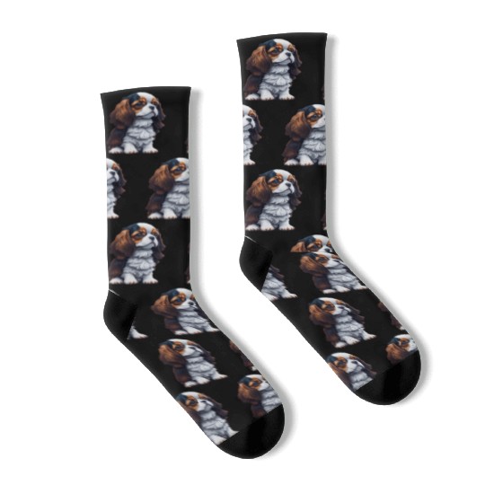 Cavalier King Charles Spaniel Dog Puppet Socks