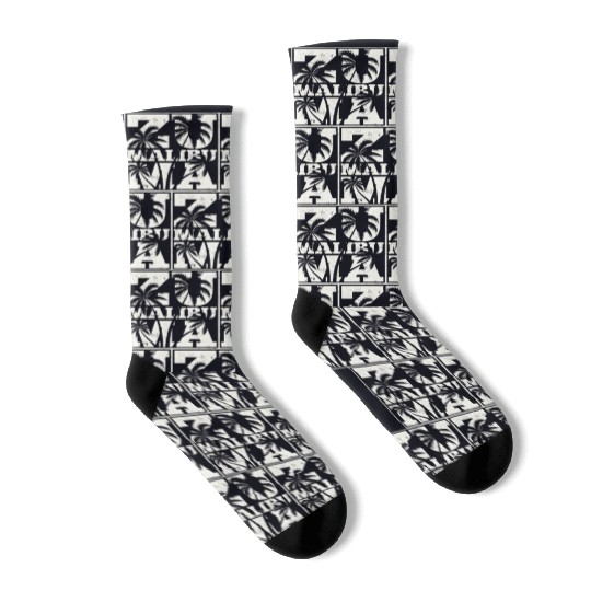 Malibu Us Resorts Designs Socks