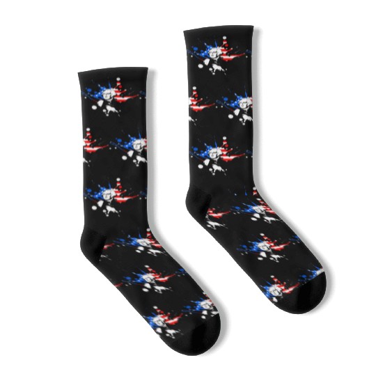 Merica George Washington Independence Day Socks