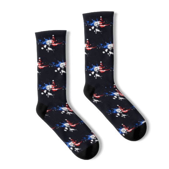 Merica George Washington Independence Day Socks
